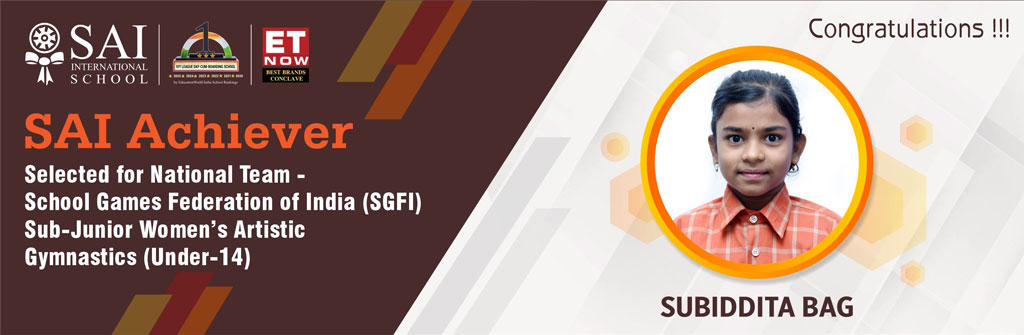 SAIoneer Subiddita Bag Selected for SGFI National Team Selection Trials in Artistic Gymnastics