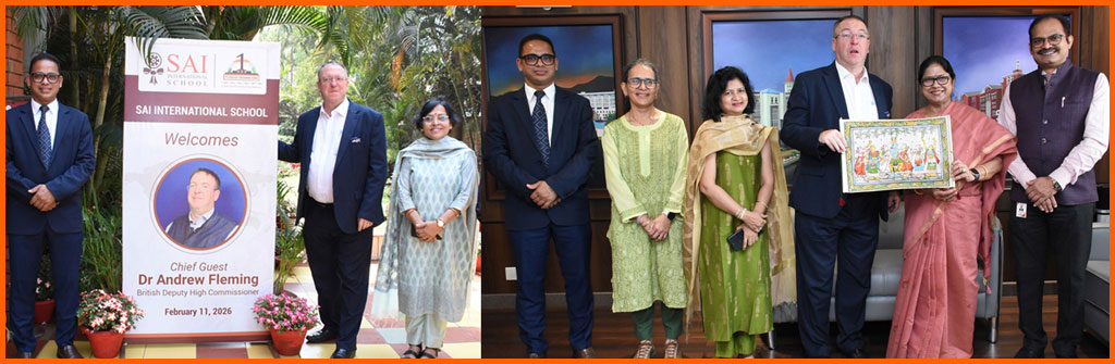 British Deputy High Commissioner Dr Andrew Fleming Engaged Young Minds at SAI International School