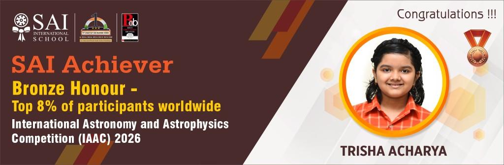 SAIoneer Trisha Acharya Earns Bronze Honour at the IAAC 2026