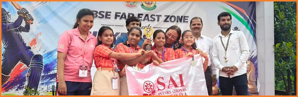 Checkmate to Excellence: U-11 Girls Chess Team Secures Second Position at CBSE Far East Zone