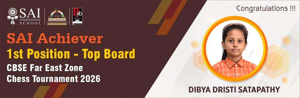 SAIoneer Dibya Dristi Wins Gold at CBSE Far East Zone Chess Tournament 2026